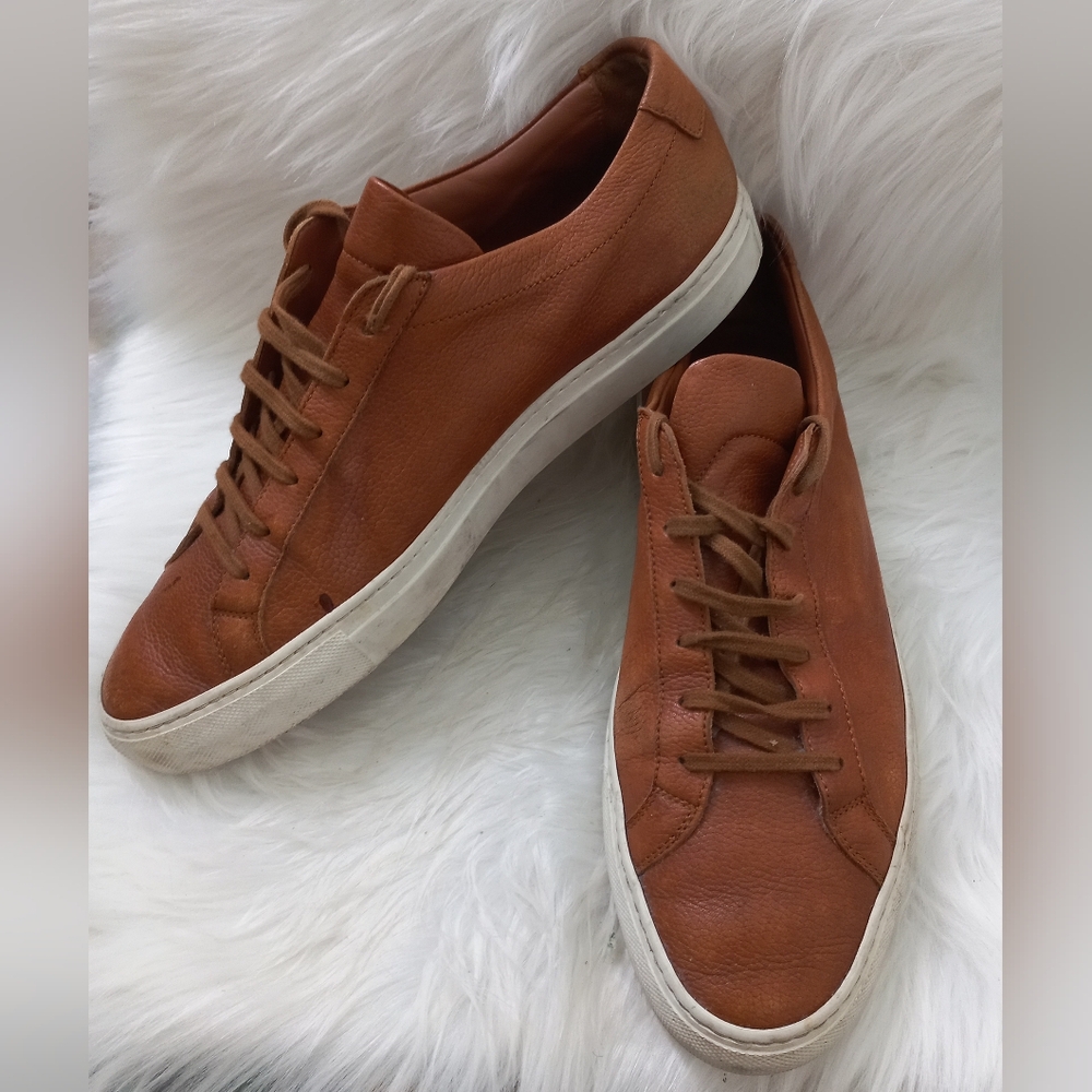 Common Projects Men's Brown Leather Sneakers